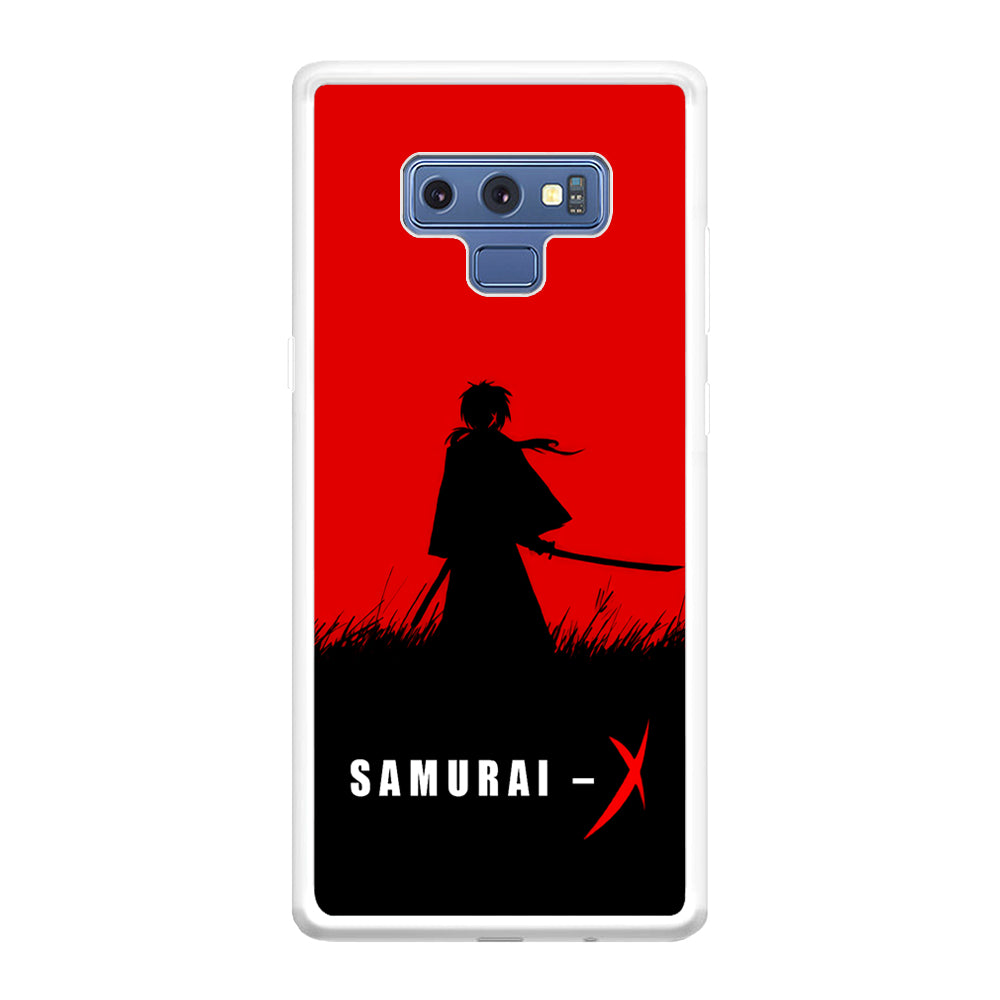 Samurai X Silhouette Poster Samsung Galaxy Note 9 Case