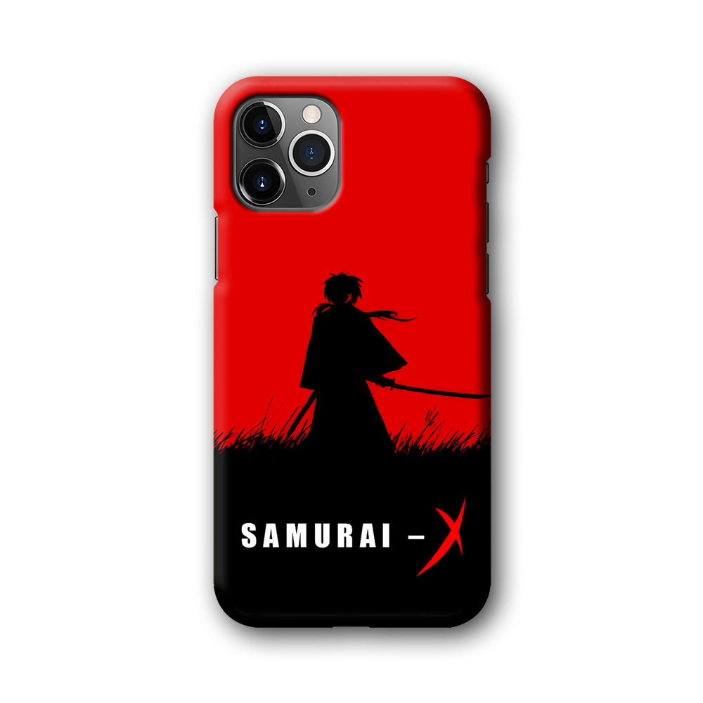 Samurai X Silhouette Poster iPhone 11 Pro Case