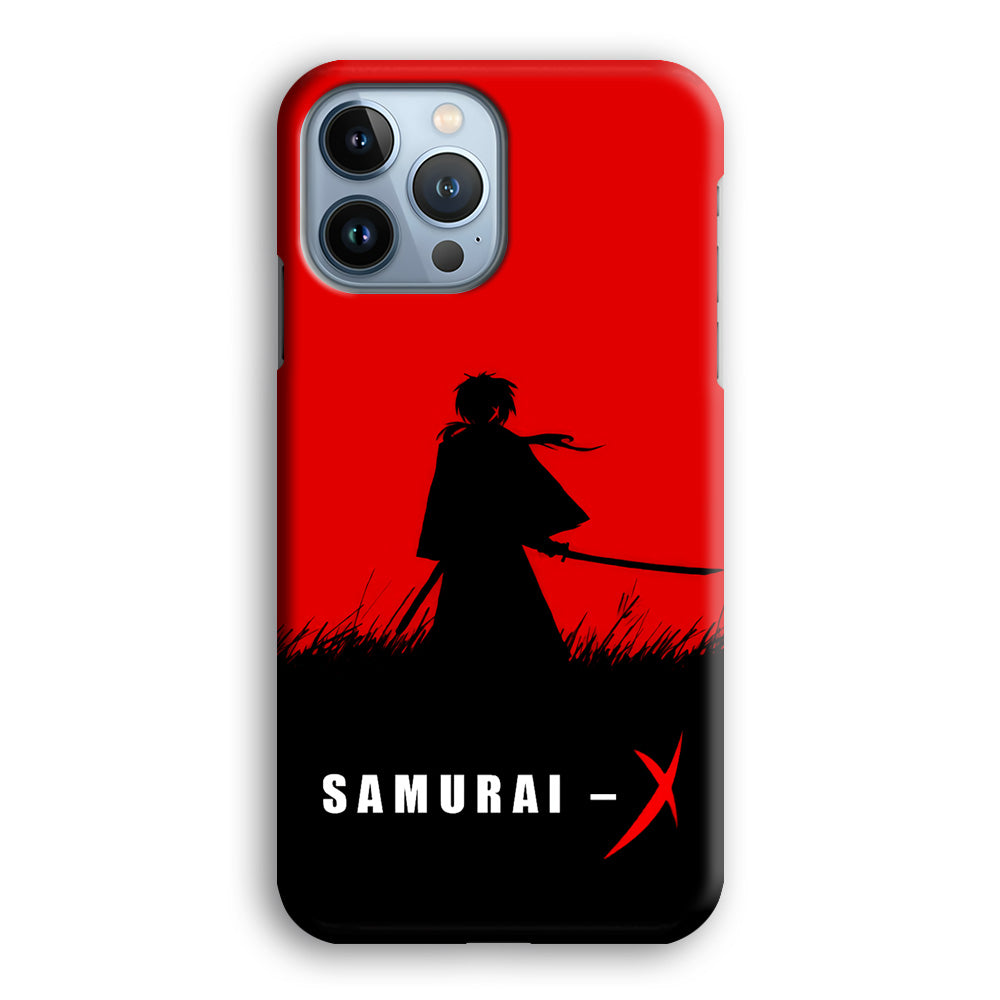 Samurai X Silhouette Poster iPhone 14 Pro Case