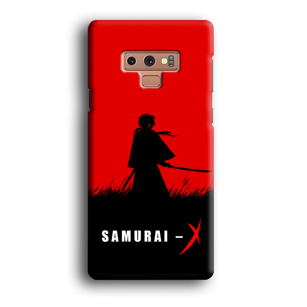 Samurai X Silhouette Poster Samsung Galaxy Note 9 Case