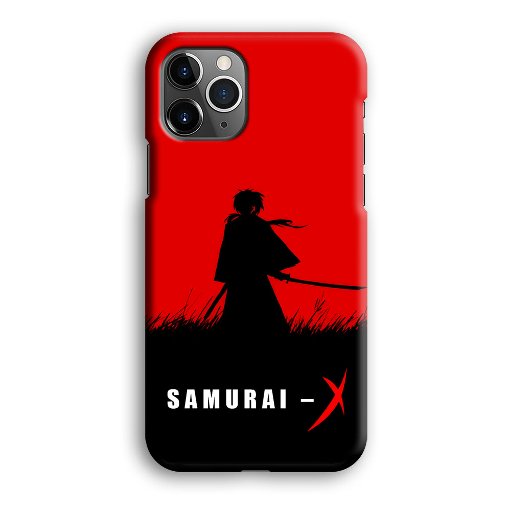 Samurai X Silhouette Poster iPhone 12 Pro Case