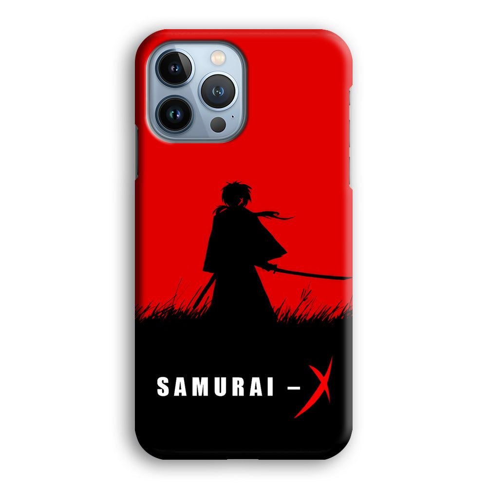 Samurai X Silhouette Poster iPhone 13 Pro Max Case