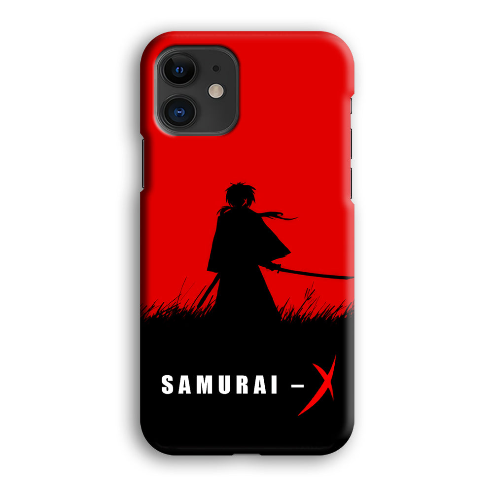 Samurai X Silhouette Poster iPhone 12 Case