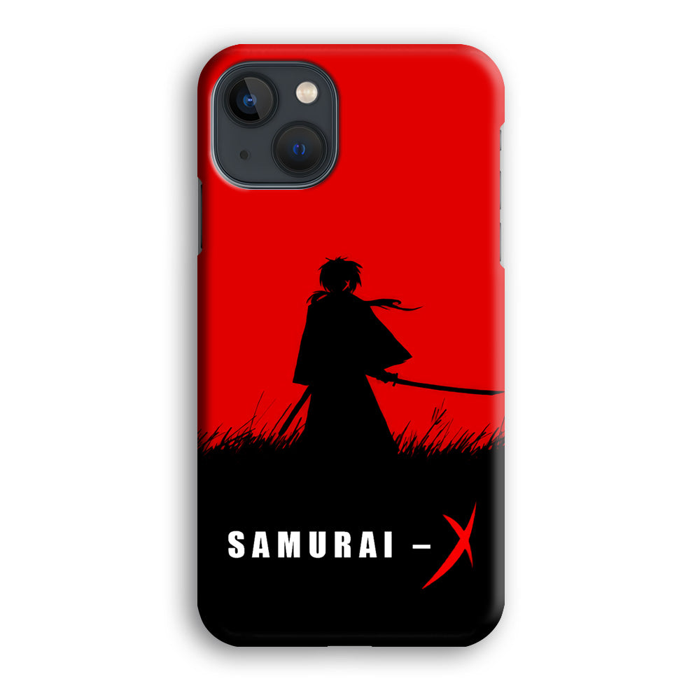 Samurai X Silhouette Poster iPhone 14 Case