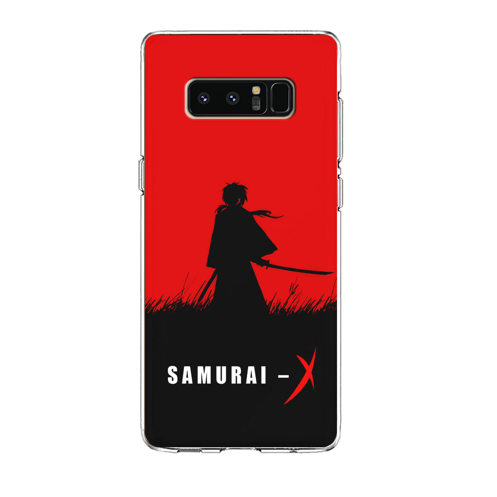 Samurai X Silhouette Poster Samsung Galaxy Note 8 Case