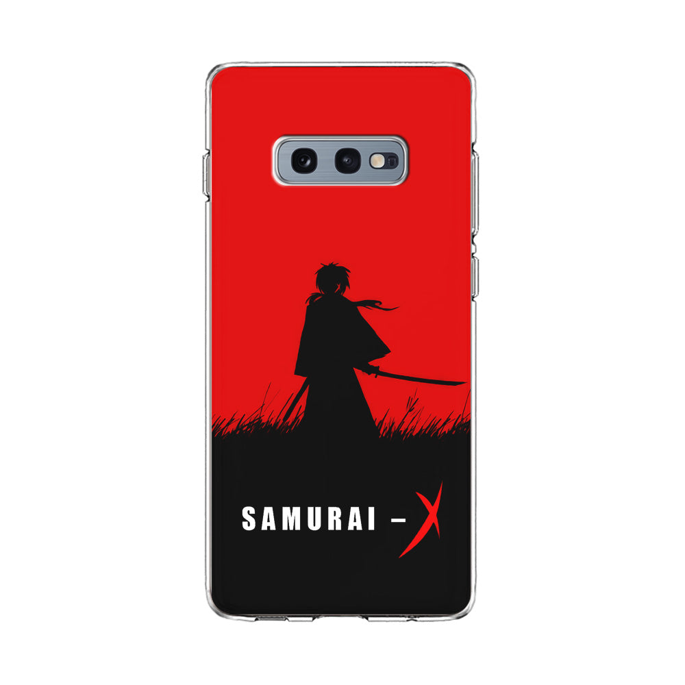 Samurai X Silhouette Poster Samsung Galaxy S10E Case