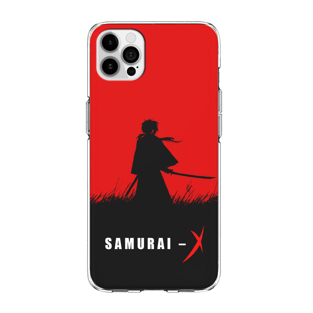 Samurai X Silhouette Poster iPhone 14 Pro Case