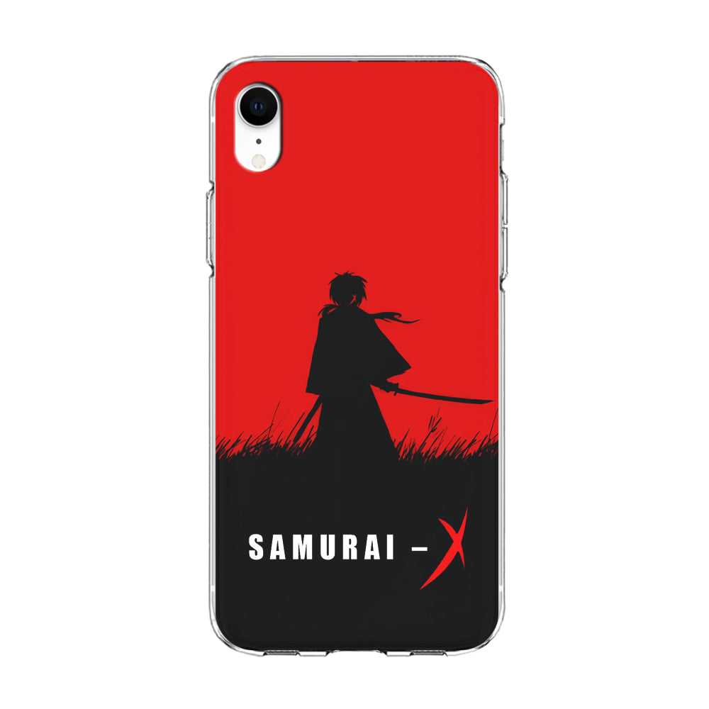 Samurai X Silhouette Poster iPhone XR Case