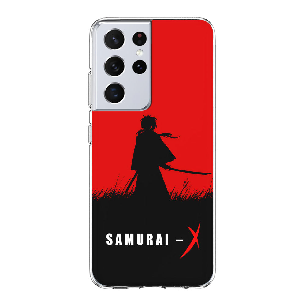 Samurai X Silhouette Poster Samsung Galaxy S21 Ultra Case-Phone Case-Clear Soft Case-Altracase