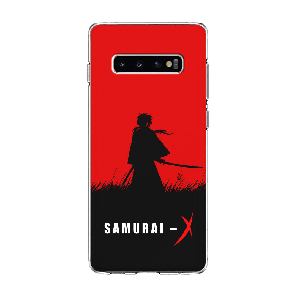 Samurai X Silhouette Poster Samsung Galaxy S10 Case