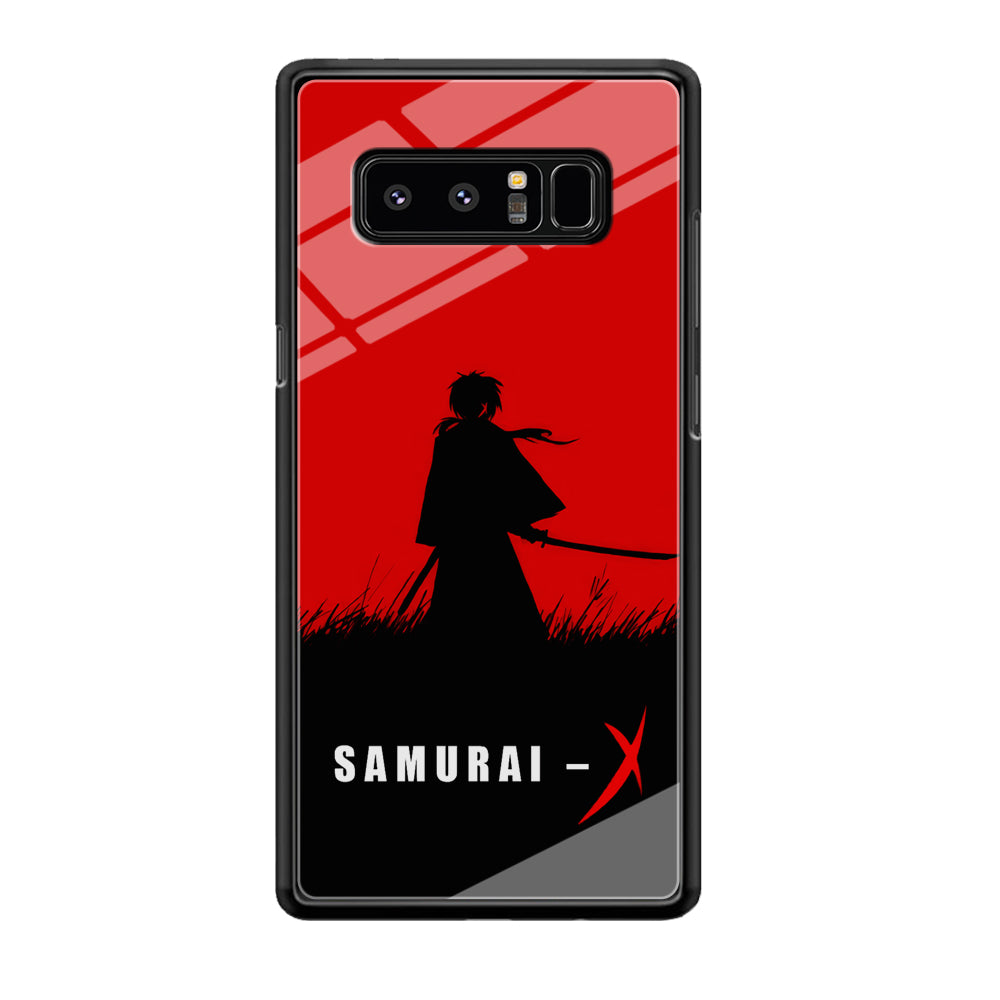 Samurai X Silhouette Poster Samsung Galaxy Note 8 Case