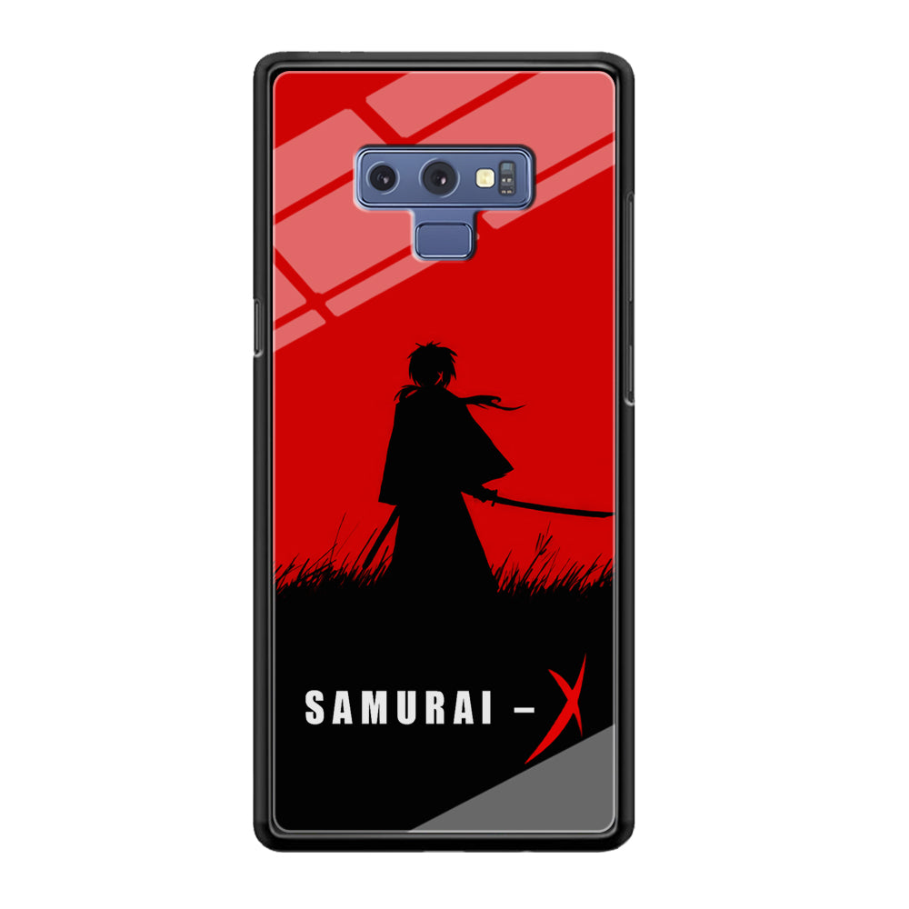 Samurai X Silhouette Poster Samsung Galaxy Note 9 Case