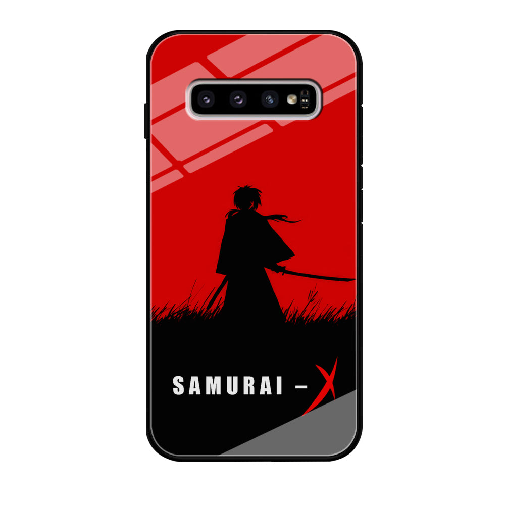 Samurai X Silhouette Poster Samsung Galaxy S10 Plus Case
