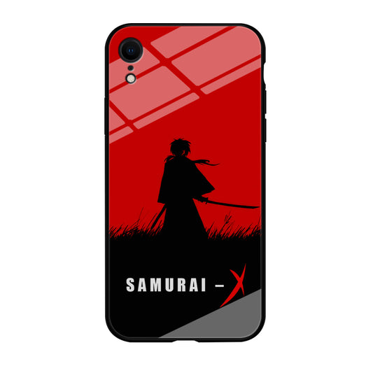 Samurai X Silhouette Poster iPhone XR Case