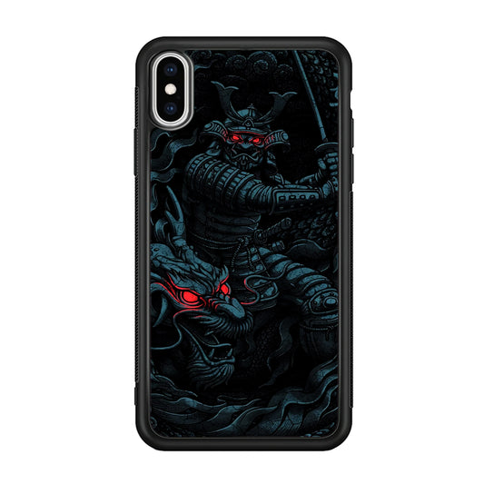 Samurai and Dragon iPhone Xs Max Case