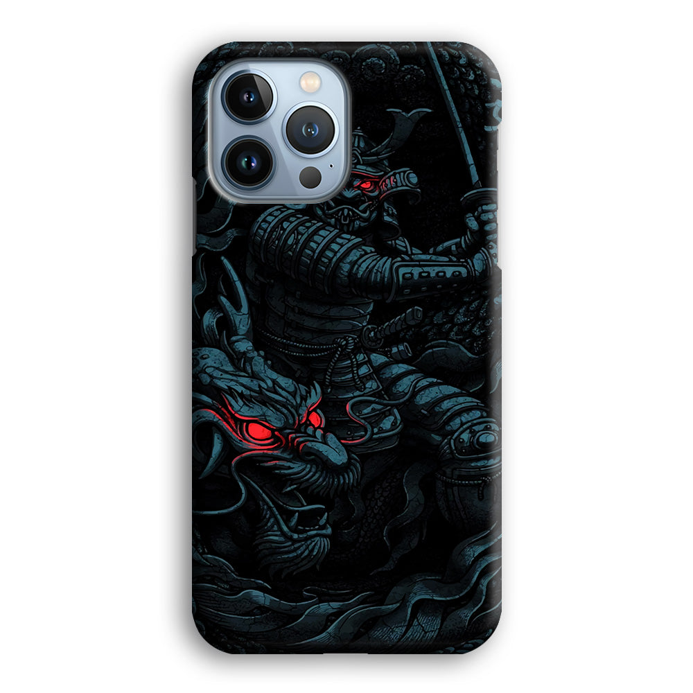 Samurai and Dragon iPhone 14 Pro Case