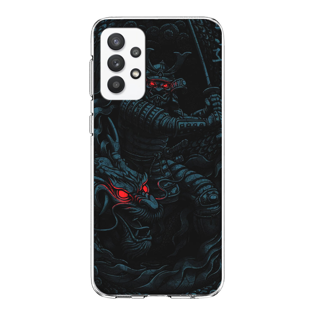 Samurai and Dragon Samsung Galaxy A32 Case