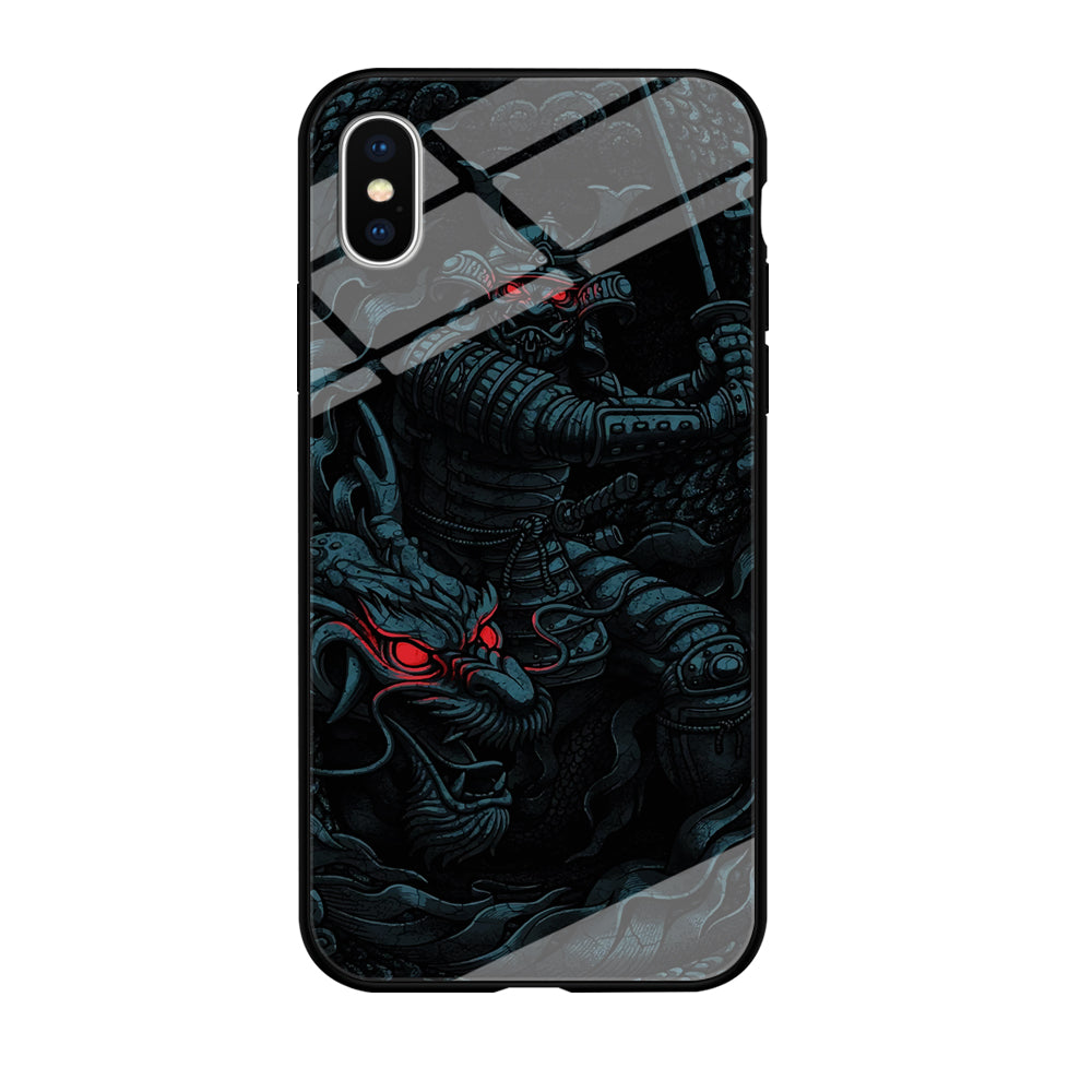 Samurai and Dragon iPhone Xs Max Case