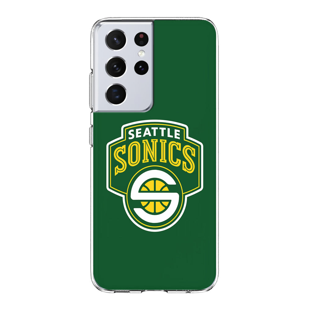 Seattle SuperSonics Logo Samsung Galaxy S21 Ultra Case-Phone Case-Clear Soft Case-Altracase