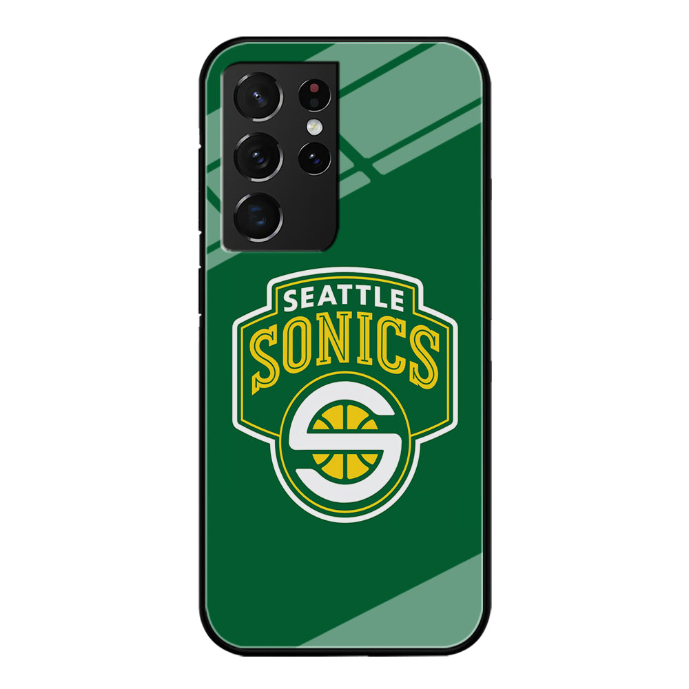 Seattle SuperSonics Logo Samsung Galaxy S21 Ultra Case-Phone Case-Tempered Glass Case-Altracase