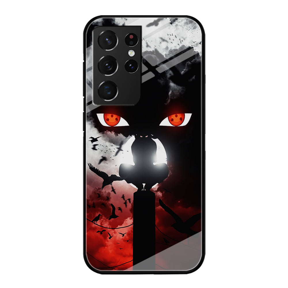 Sharingan Itachi Uchiha Samsung Galaxy S21 Ultra Case-Phone Case-Tempered Glass Case-Altracase