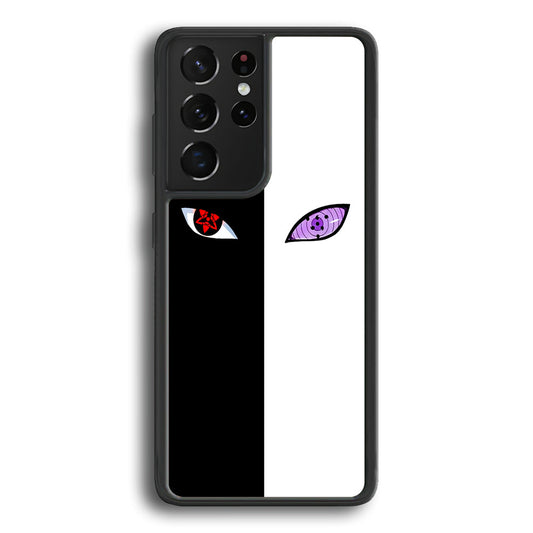 Sharingan Rinnegan Black White Samsung Galaxy S22 Ultra Case