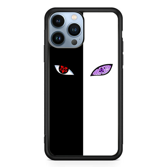 Sharingan Rinnegan Black White iPhone 14 Pro Case