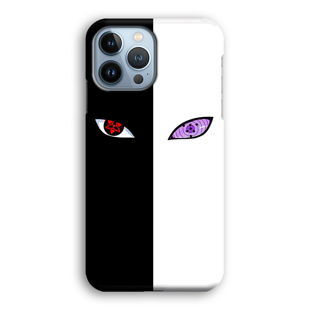 Sharingan Rinnegan Black White iPhone 14 Pro Max Case