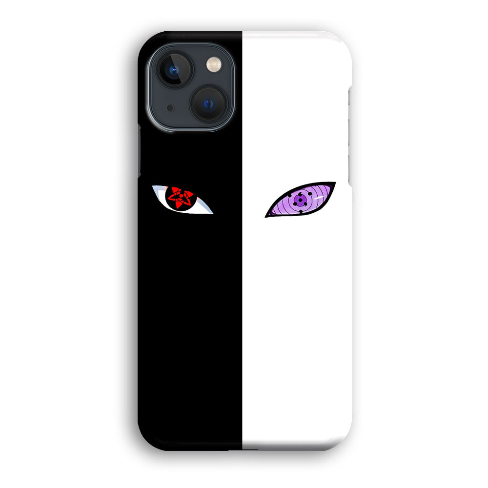 Sharingan Rinnegan Black White iPhone 14 Plus Case