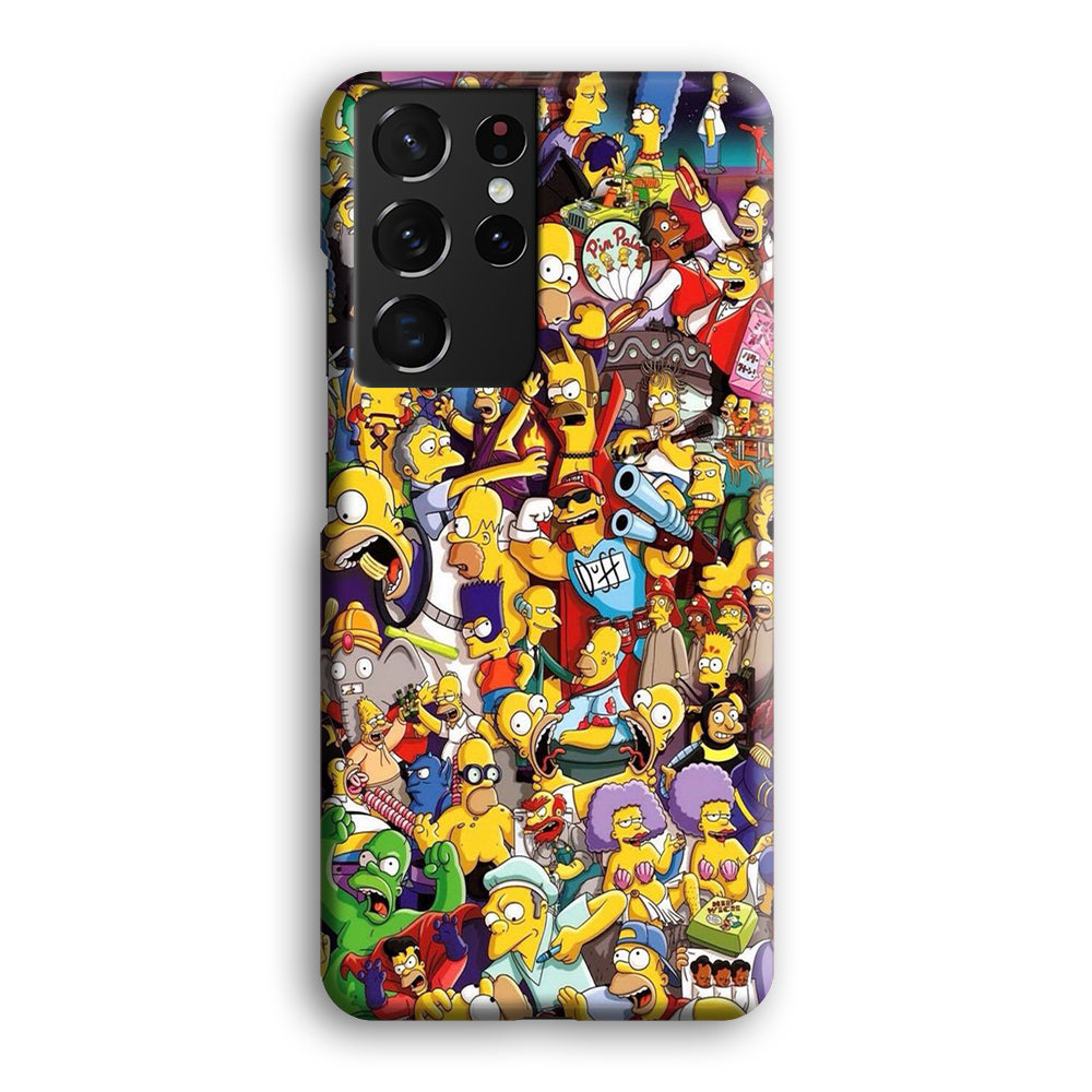 Simpson All Character Samsung Galaxy S21 Ultra Case-Phone Case-3D Case-Altracase