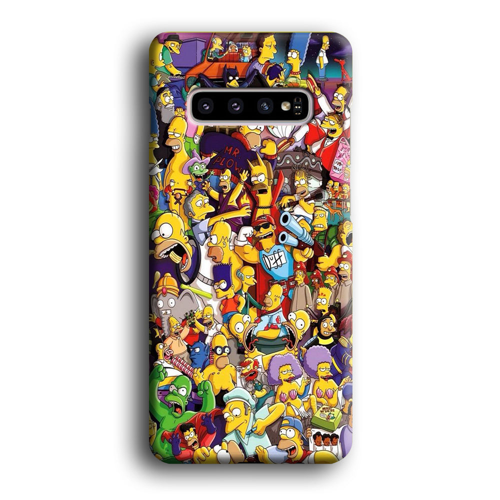 Simpson All Character Samsung Galaxy S10 Plus Case