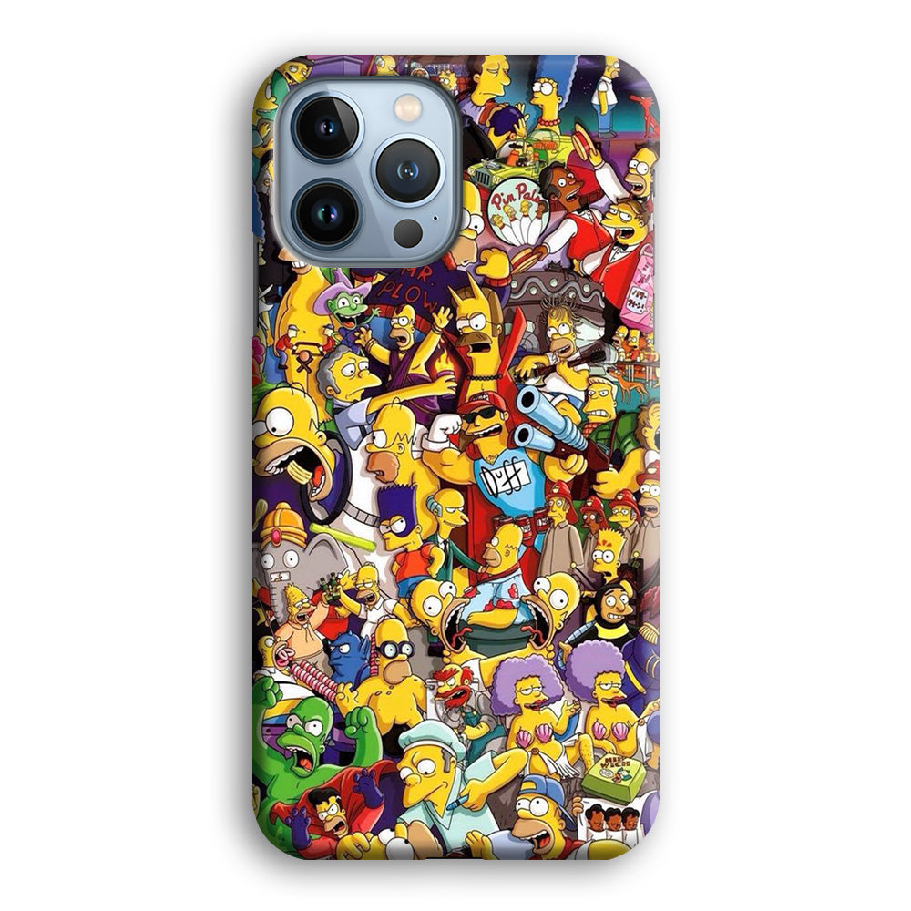 Simpson All Character iPhone 14 Pro Max Case