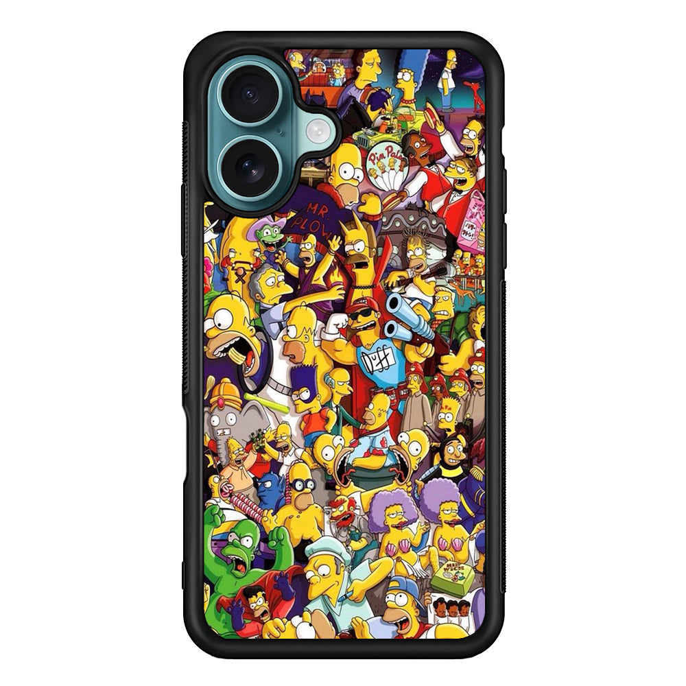 Simpson All Character iPhone 16 Plus Case - Altracase