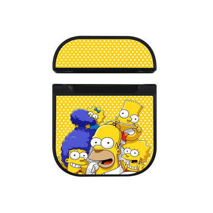 Simpson Family Selfie Photo Apple AirPods Case-AirPod Case-Black-Altracase