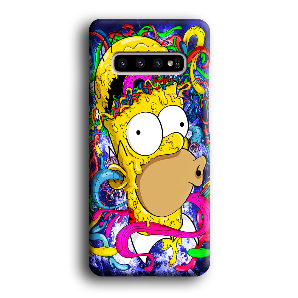 Simpson Homer Abstract Samsung Galaxy S10 Plus Case