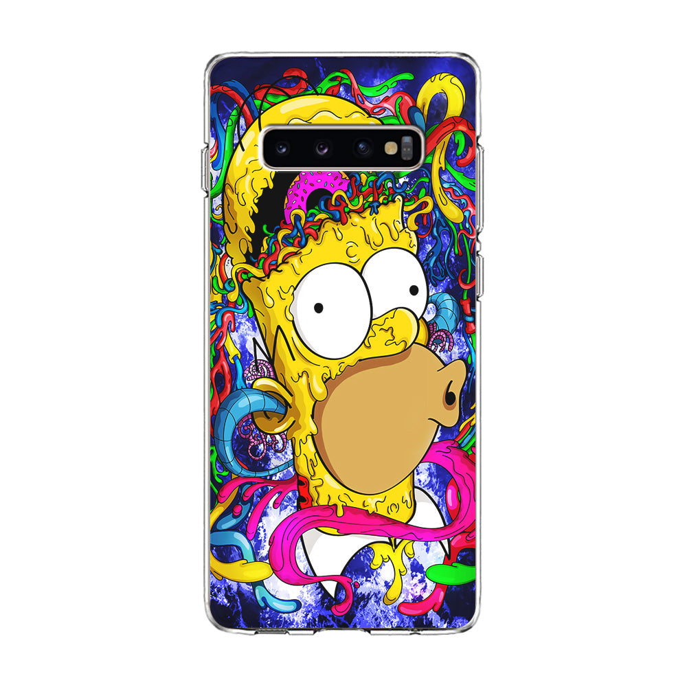 Simpson Homer Abstract Samsung Galaxy S10 Plus Case