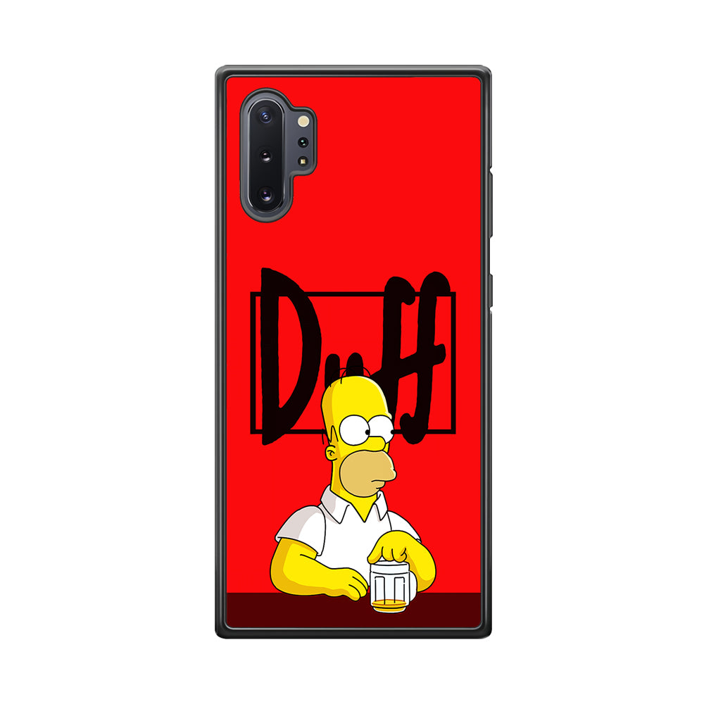 Simpson Homer Duff Red Samsung Galaxy Note 10 Plus Case