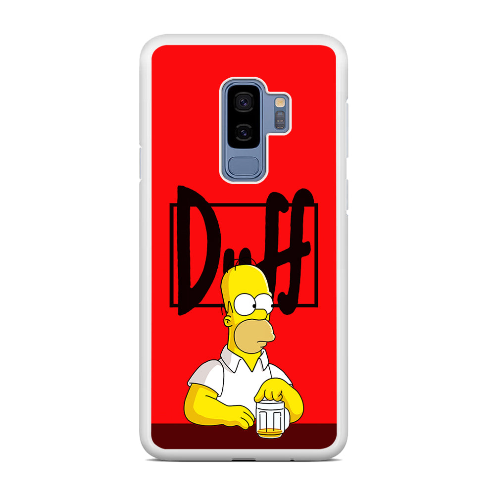 Simpson Homer Duff Red Samsung Galaxy S9 Plus Case