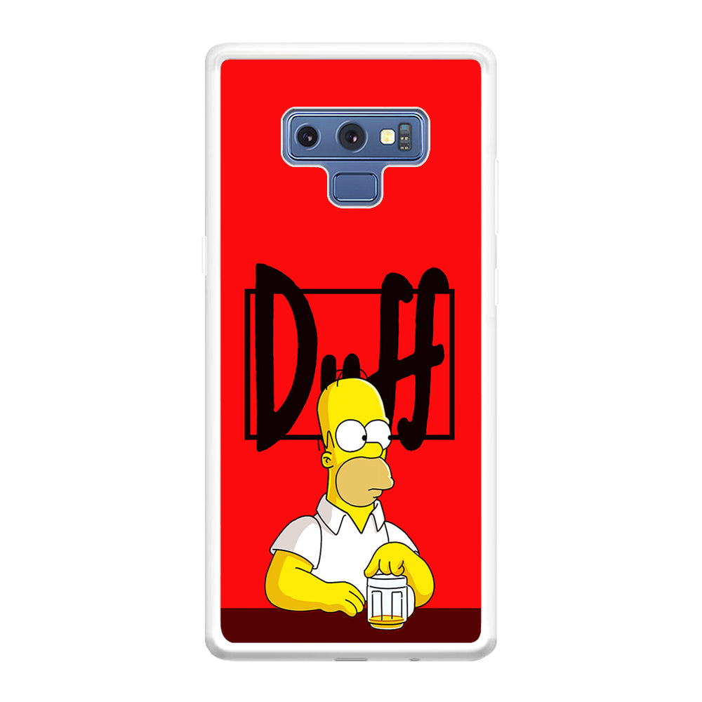 Simpson Homer Duff Red Samsung Galaxy Note 9 Case