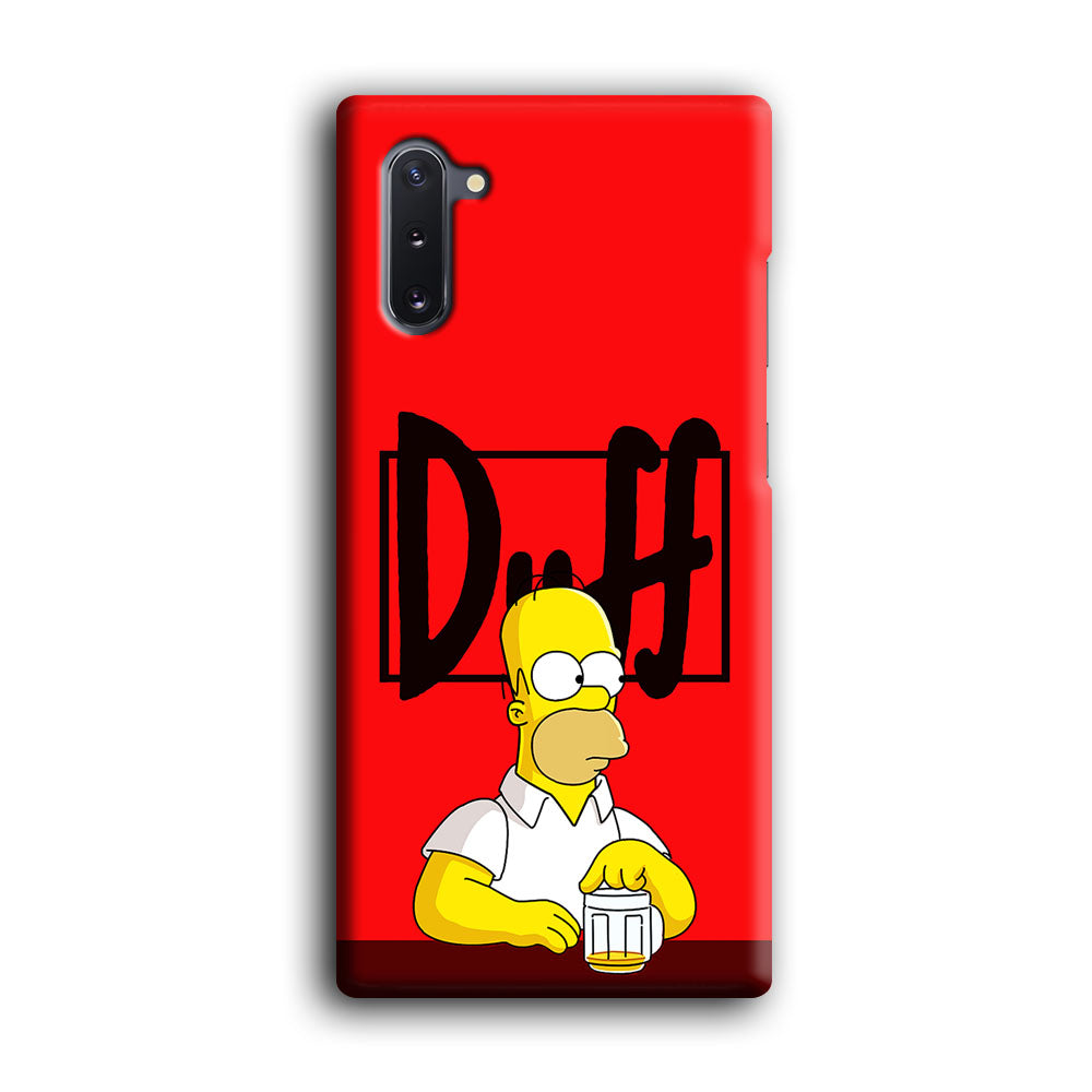 Simpson Homer Duff Red Samsung Galaxy Note 10 Case