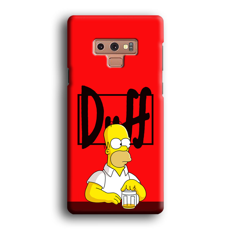 Simpson Homer Duff Red Samsung Galaxy Note 9 Case