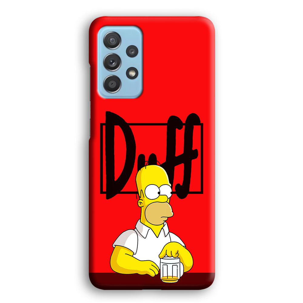 Simpson Homer Duff Red Samsung Galaxy A52 Case