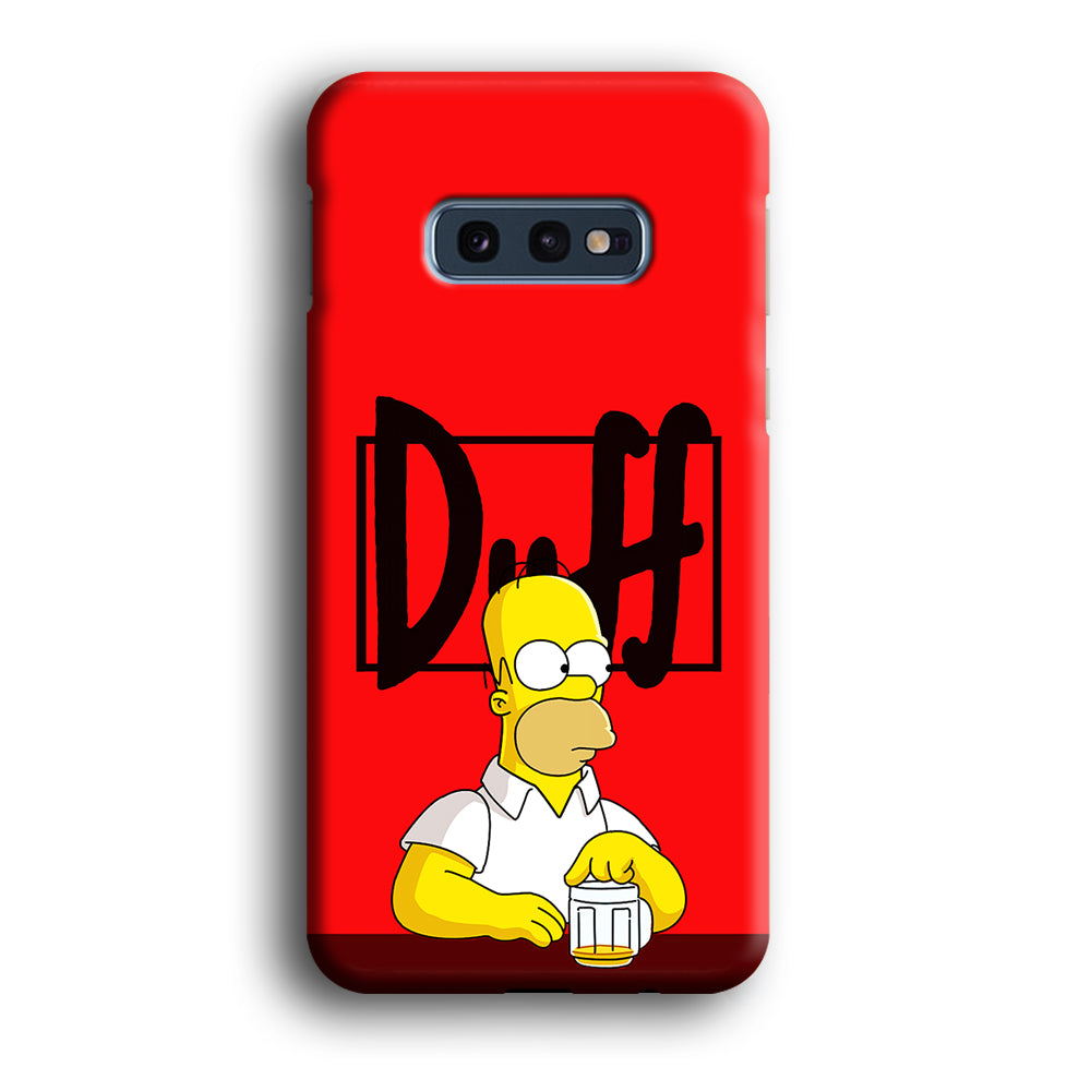 Simpson Homer Duff Red Samsung Galaxy S10E Case