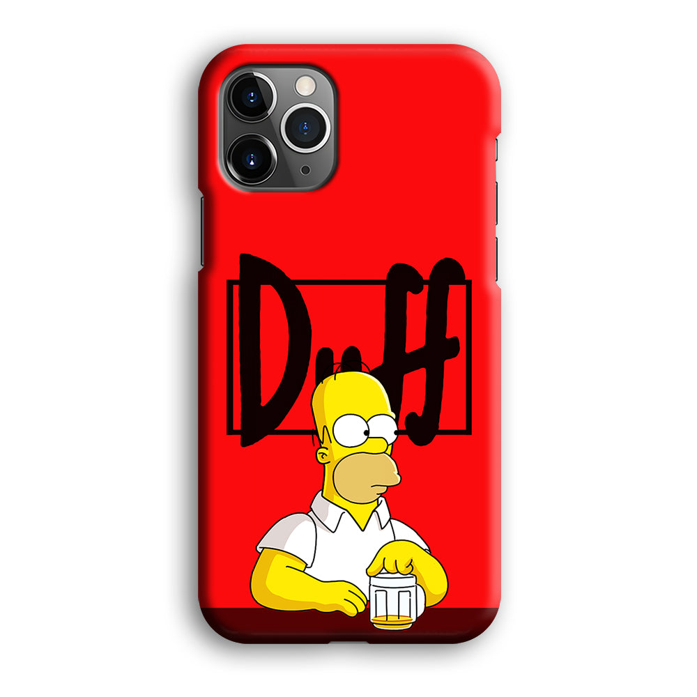 Simpson Homer Duff Red iPhone 12 Pro Case