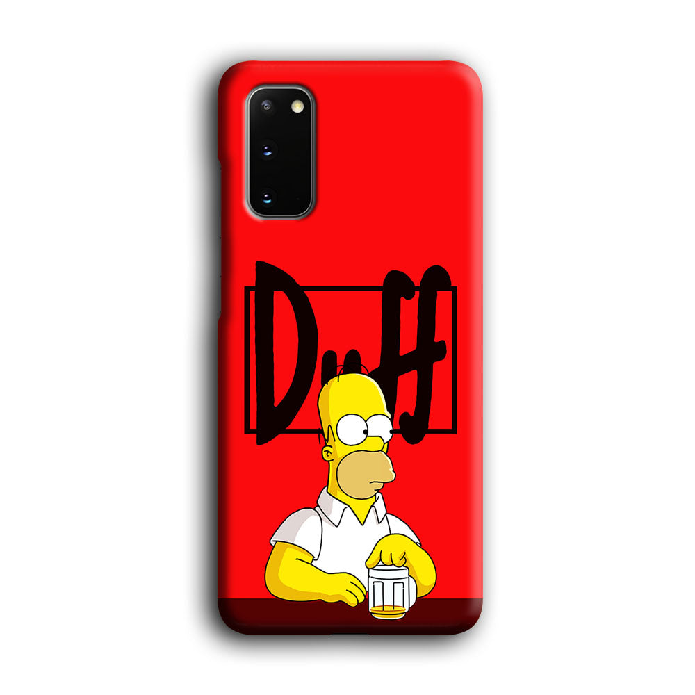 Simpson Homer Duff Red Samsung Galaxy S20 Case