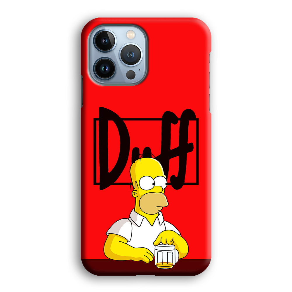 Simpson Homer Duff Red iPhone 14 Pro Max Case