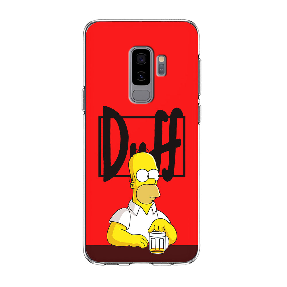 Simpson Homer Duff Red Samsung Galaxy S9 Plus Case