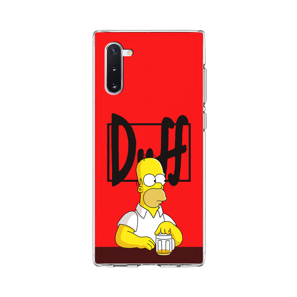 Simpson Homer Duff Red Samsung Galaxy Note 10 Case