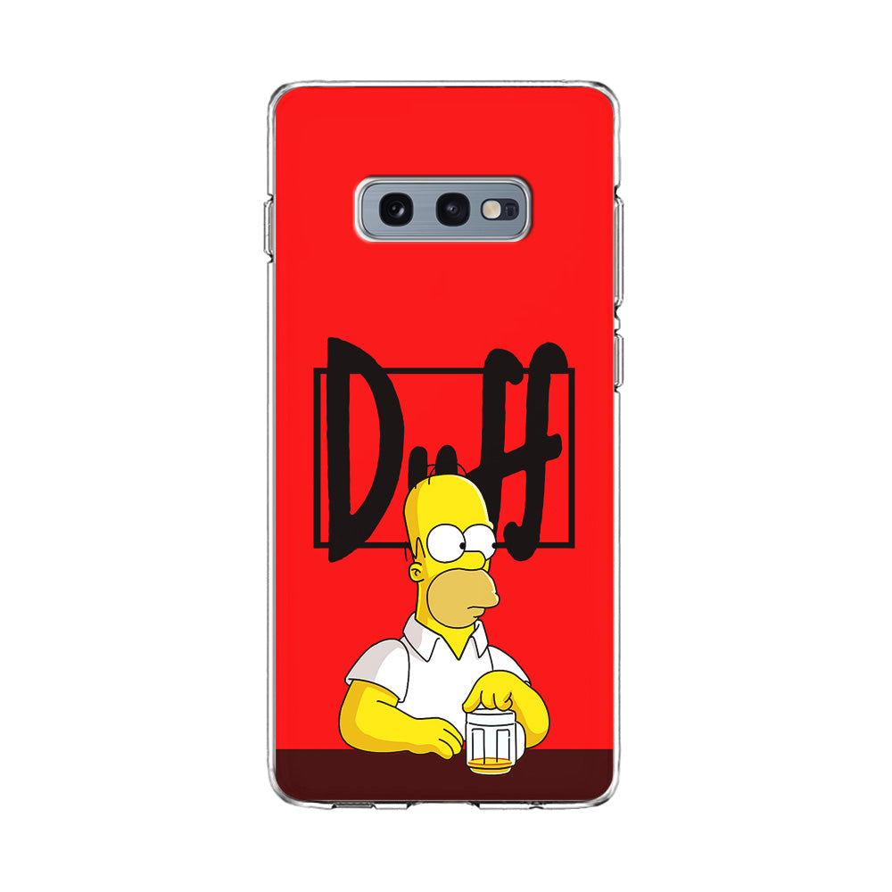 Simpson Homer Duff Red Samsung Galaxy S10E Case