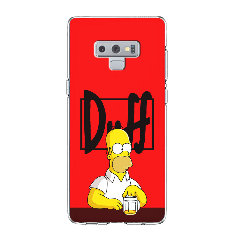 Simpson Homer Duff Red Samsung Galaxy Note 9 Case